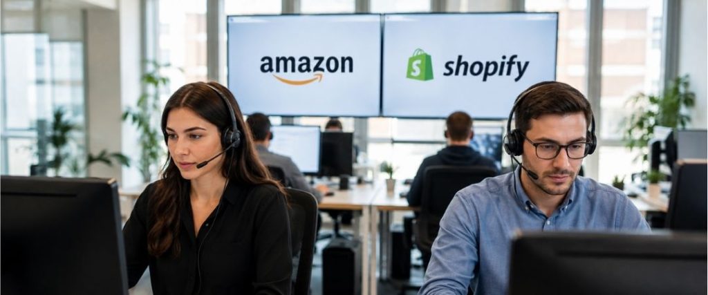 Amazon and Shopify Customer Support: One Team or Two?