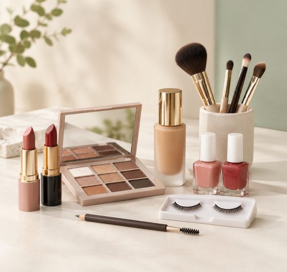 Makeup, nail polish, lashes and brow products
