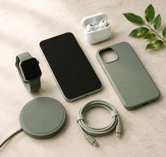 Smartphone, smartwatch, earbuds and mobile accessories