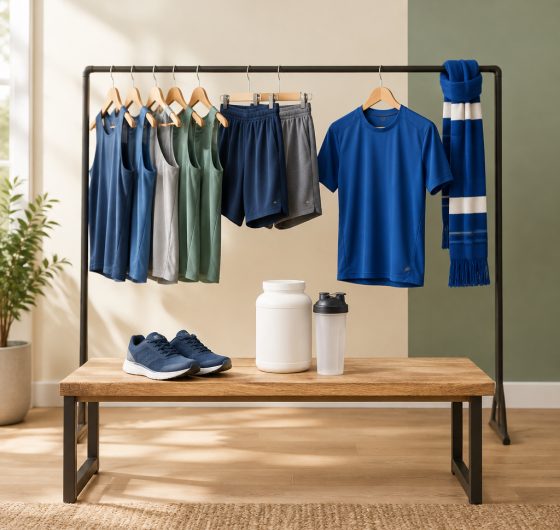 Athletic apparel, sneakers and sports nutrition